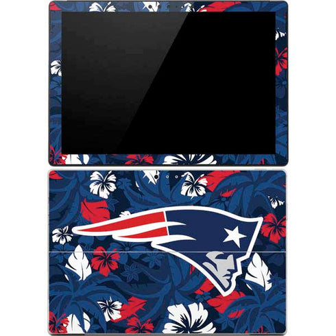 NFL New England Patriots Tropical Print Surface Pro 4 Skin