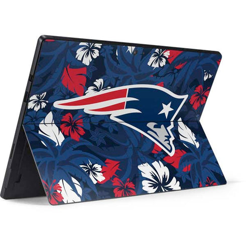 NFL New England Patriots Tropical Print Surface Pro 6 Skin