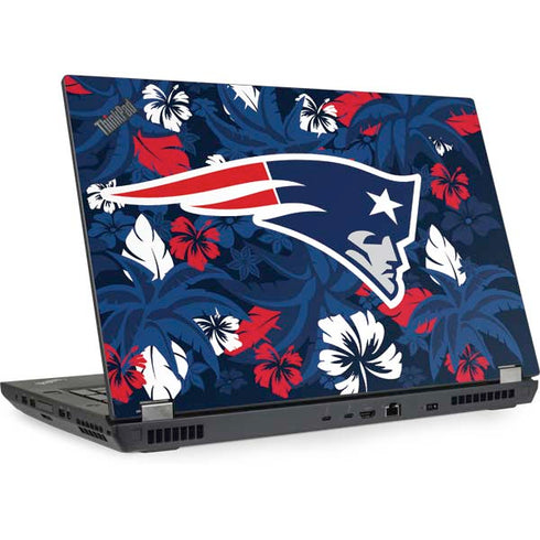 NFL New England Patriots Tropical Print Lenovo ThinkPad Skin