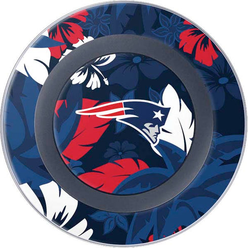 NFL New England Patriots Tropical Print Wireless Charger Skin