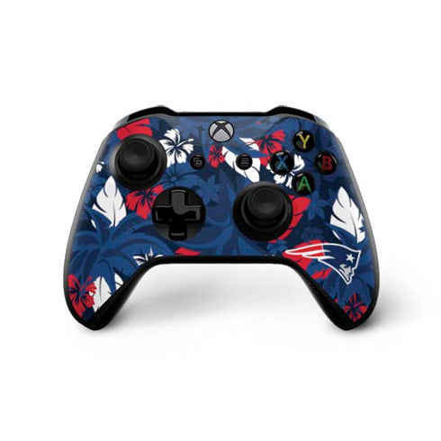 NFL New England Patriots Tropical Print Xbox One X Bundle Skin