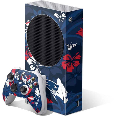 NFL New England Patriots Tropical Print Xbox Series S Skins