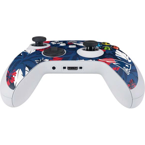 NFL New England Patriots Tropical Print Xbox Series S Controller Skin