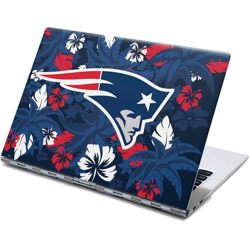 NFL New England Patriots Tropical Print Yoga 910 2-in-1 14in Touch-Screen Skin