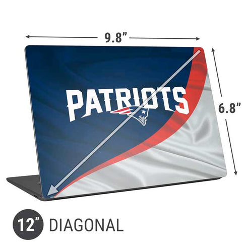 NFL New England Patriots Universal Laptop 12in (9.8 x 6.8in) Skin