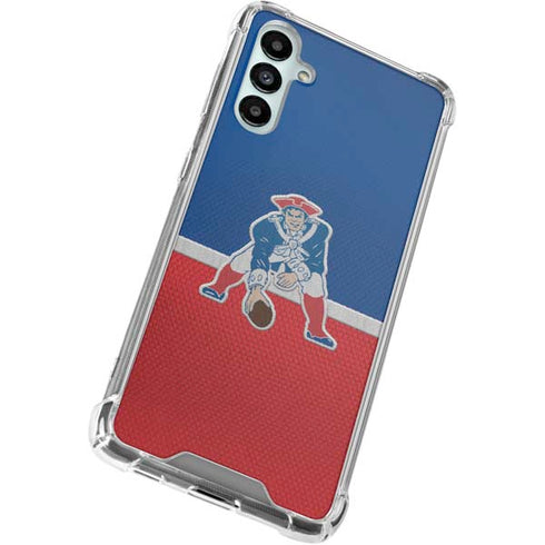 NFL New England Patriots Vintage Galaxy A15 5G Clear Case
