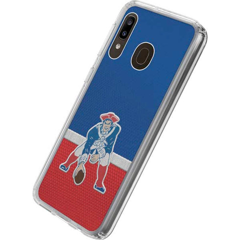 NFL New England Patriots Vintage Galaxy A20 Clear Case