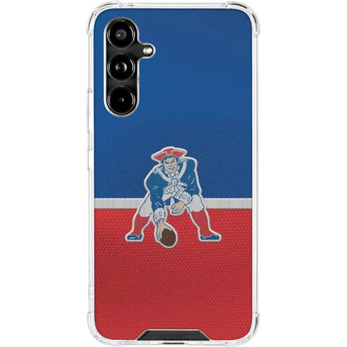 NFL New England Patriots Vintage Galaxy A54 5G Clear Case