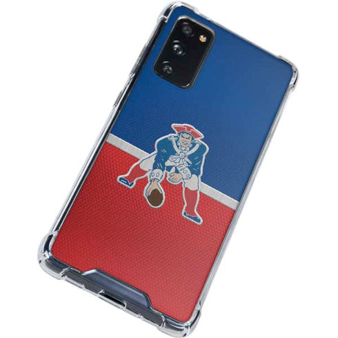 NFL New England Patriots Vintage Galaxy S20 FE Clear Case