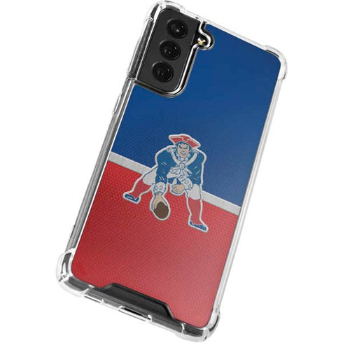 NFL New England Patriots Vintage Galaxy S22 Plus Clear Case