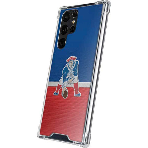 NFL New England Patriots Vintage Galaxy S24 Ultra Clear Case