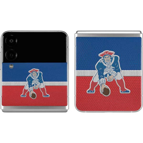 NFL New England Patriots Vintage Galaxy Z Flip4 5G Skin