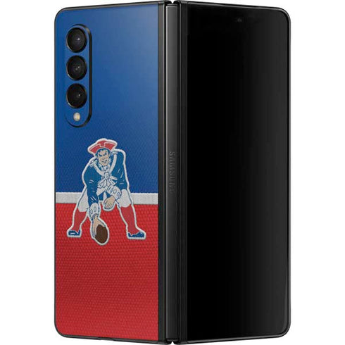 NFL New England Patriots Vintage Galaxy Z Fold3 5G Skin