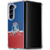 NFL New England Patriots Vintage Galaxy Z Fold5 5G Clear Case