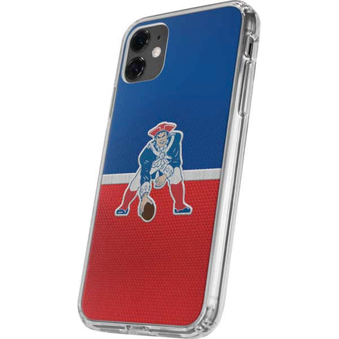 NFL New England Patriots Vintage iPhone 11 Clear Case