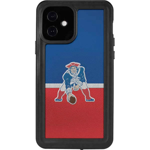 NFL New England Patriots Vintage iPhone 12 Waterproof Case