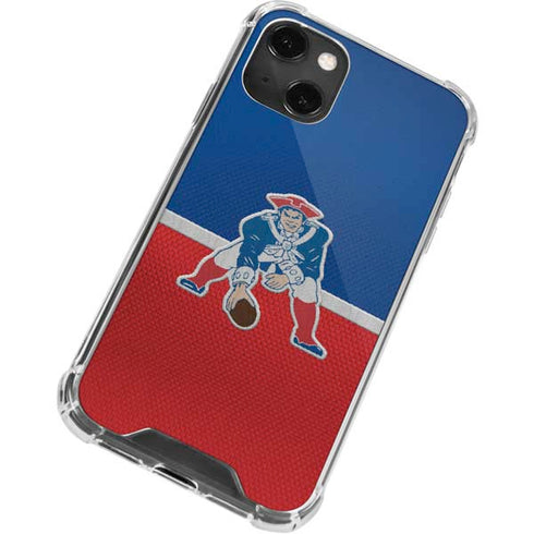 NFL New England Patriots Vintage iPhone 13 Mini Clear Case