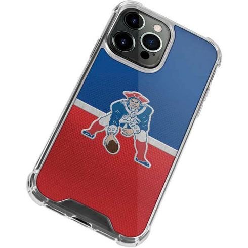 NFL New England Patriots Vintage iPhone 14 Pro Clear Case