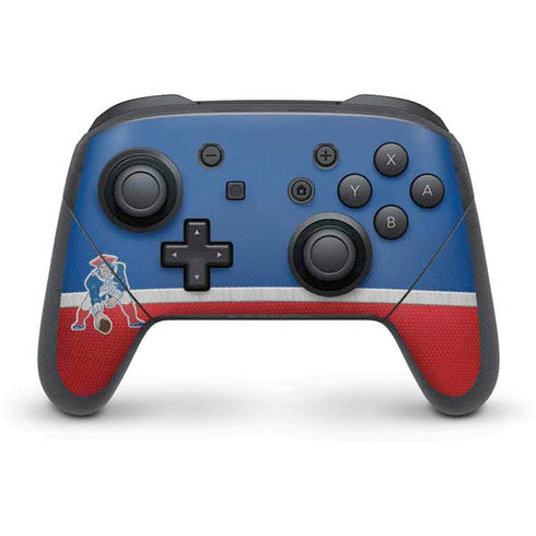 NFL New England Patriots Vintage Nintendo Switch Pro Controller Skin