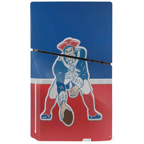NFL New England Patriots Vintage PS5 Slim Disk Console Skin