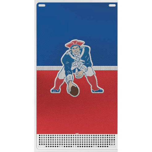 NFL New England Patriots Vintage Xbox Series S Console Skin