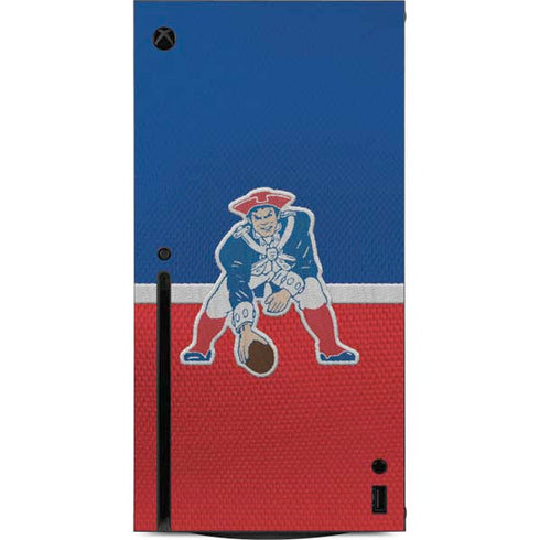 NFL New England Patriots Vintage Xbox Series X Console Skin