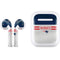 NFL New England Patriots White Striped Apple AirPods Skin