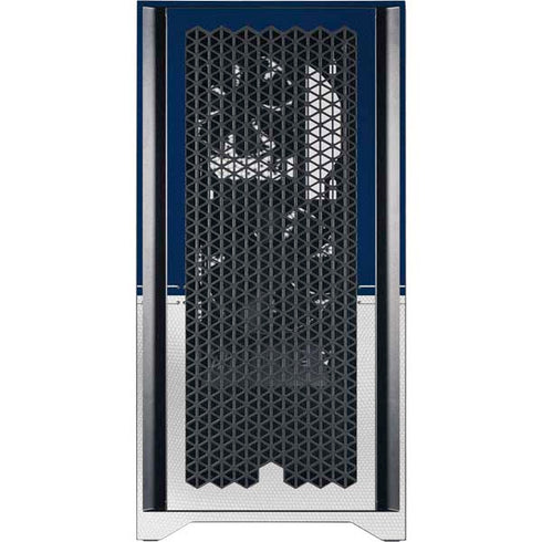 NFL New England Patriots White Striped Corsair 4000D Tempered Glass Mid-Tower ATX Case Skin