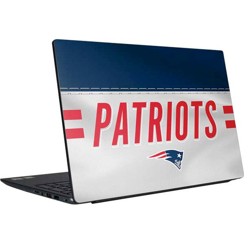 NFL New England Patriots White Striped Dell Vostro Skin