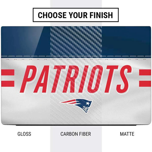 NFL New England Patriots White Striped Dell Vostro Skin
