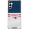 NFL New England Patriots White Striped Galaxy A14 5G Clear Case