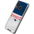 NFL New England Patriots White Striped Galaxy A30 Clear Case