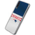 NFL New England Patriots White Striped Galaxy A50 Clear Case