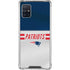 NFL New England Patriots White Striped Galaxy A51 5G Clear Case