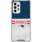 NFL New England Patriots White Striped Galaxy A53 5G Clear Case