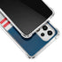 NFL New England Patriots White Striped Galaxy A53 5G Clear Case