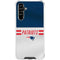 NFL New England Patriots White Striped Galaxy A54 5G Clear Case