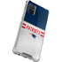 NFL New England Patriots White Striped Galaxy A71 5G Clear Case