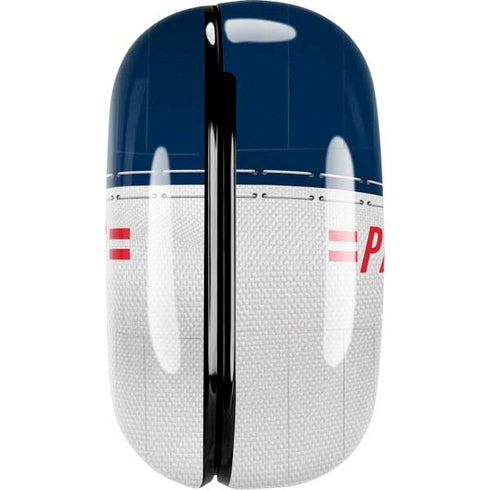 NFL New England Patriots White Striped Galaxy Buds Pro Skin