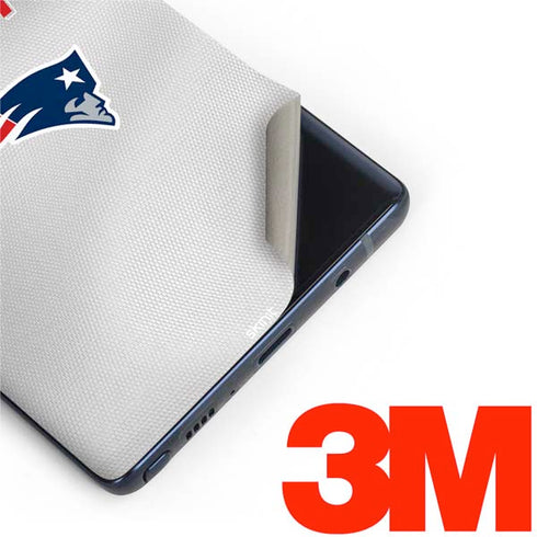 NFL New England Patriots White Striped Galaxy Note 9 Skin