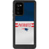 NFL New England Patriots White Striped Galaxy Note20 5G Waterproof Case