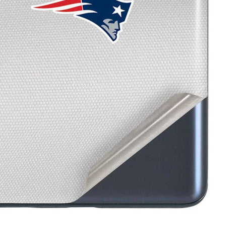 NFL New England Patriots White Striped Galaxy S20 Fan Edition Skin