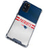 NFL New England Patriots White Striped Galaxy S20 FE Clear Case