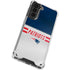 NFL New England Patriots White Striped Galaxy S21 5G Clear Case