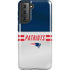 NFL New England Patriots White Striped Galaxy S21 5G Pro Case
