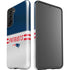 NFL New England Patriots White Striped Galaxy S21 5G Pro Case
