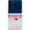 NFL New England Patriots White Striped Galaxy S21 5G Skin
