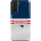 NFL New England Patriots White Striped Galaxy S21 FE Pro Case
