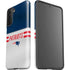 NFL New England Patriots White Striped Galaxy S21 FE Pro Case