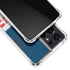 NFL New England Patriots White Striped Galaxy S21 Ultra 5G Clear Case